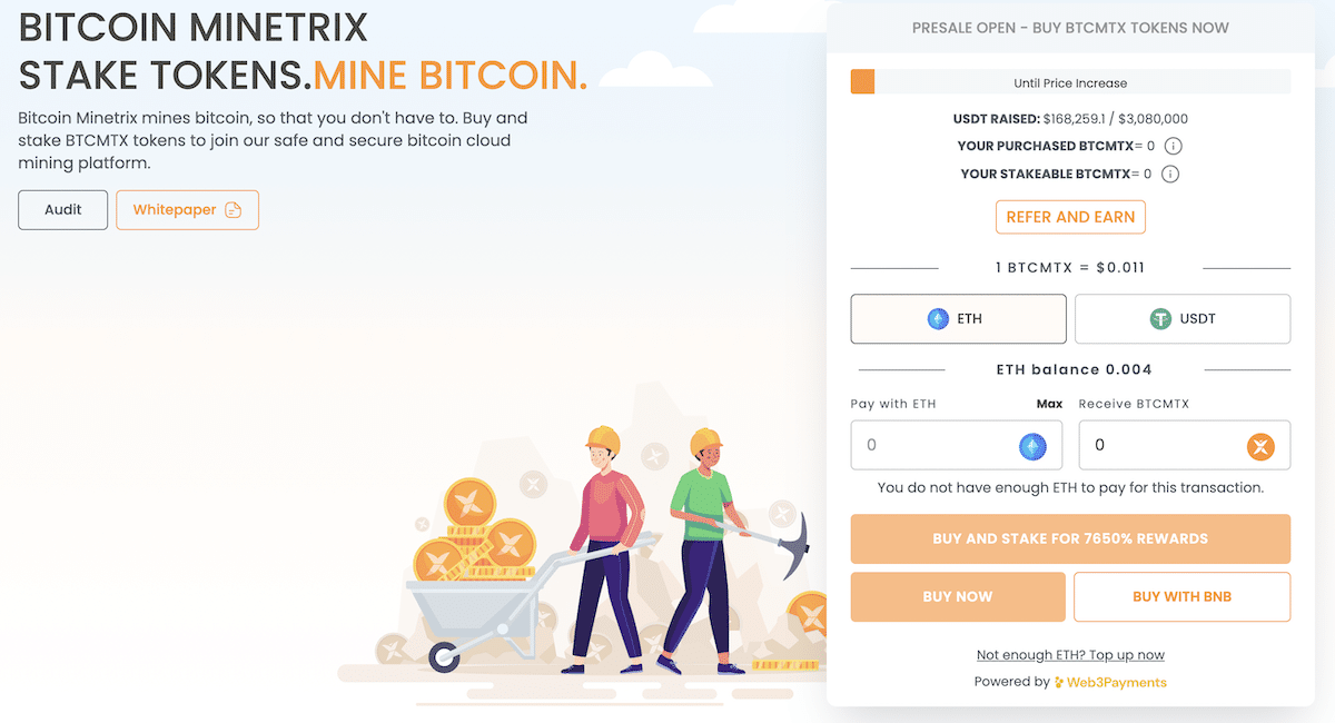 Bitcoin Minetrix kaufen