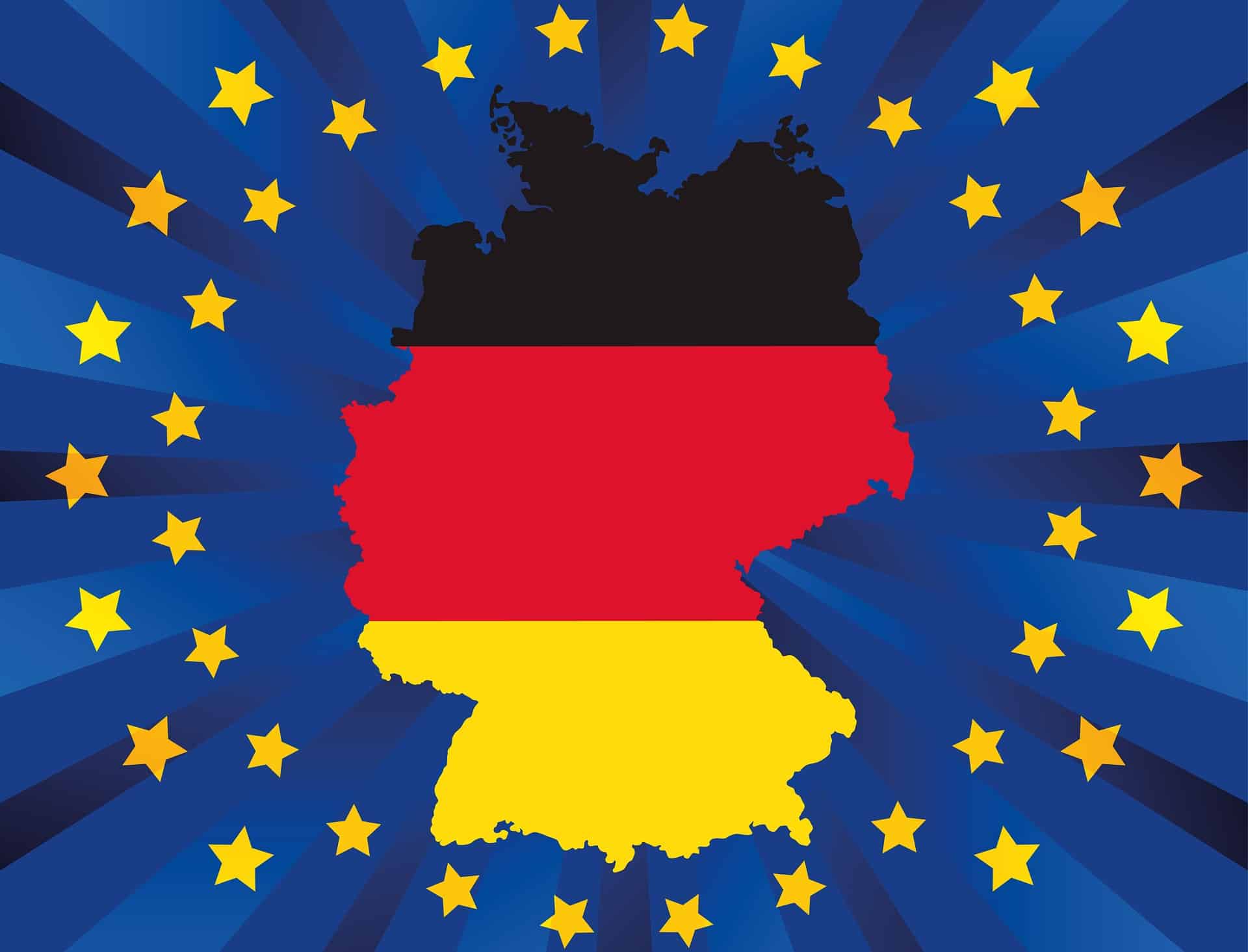 EU Flagge mit Deutschland