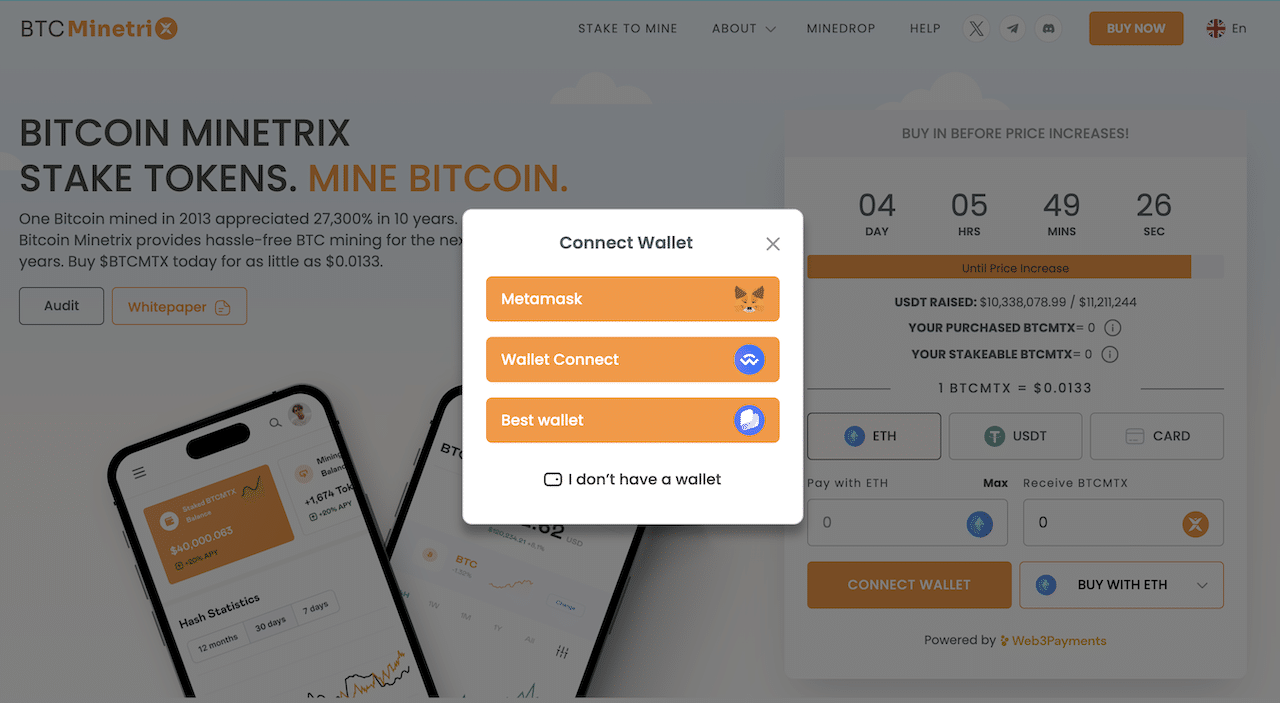 bitcoin-minetrix-connect