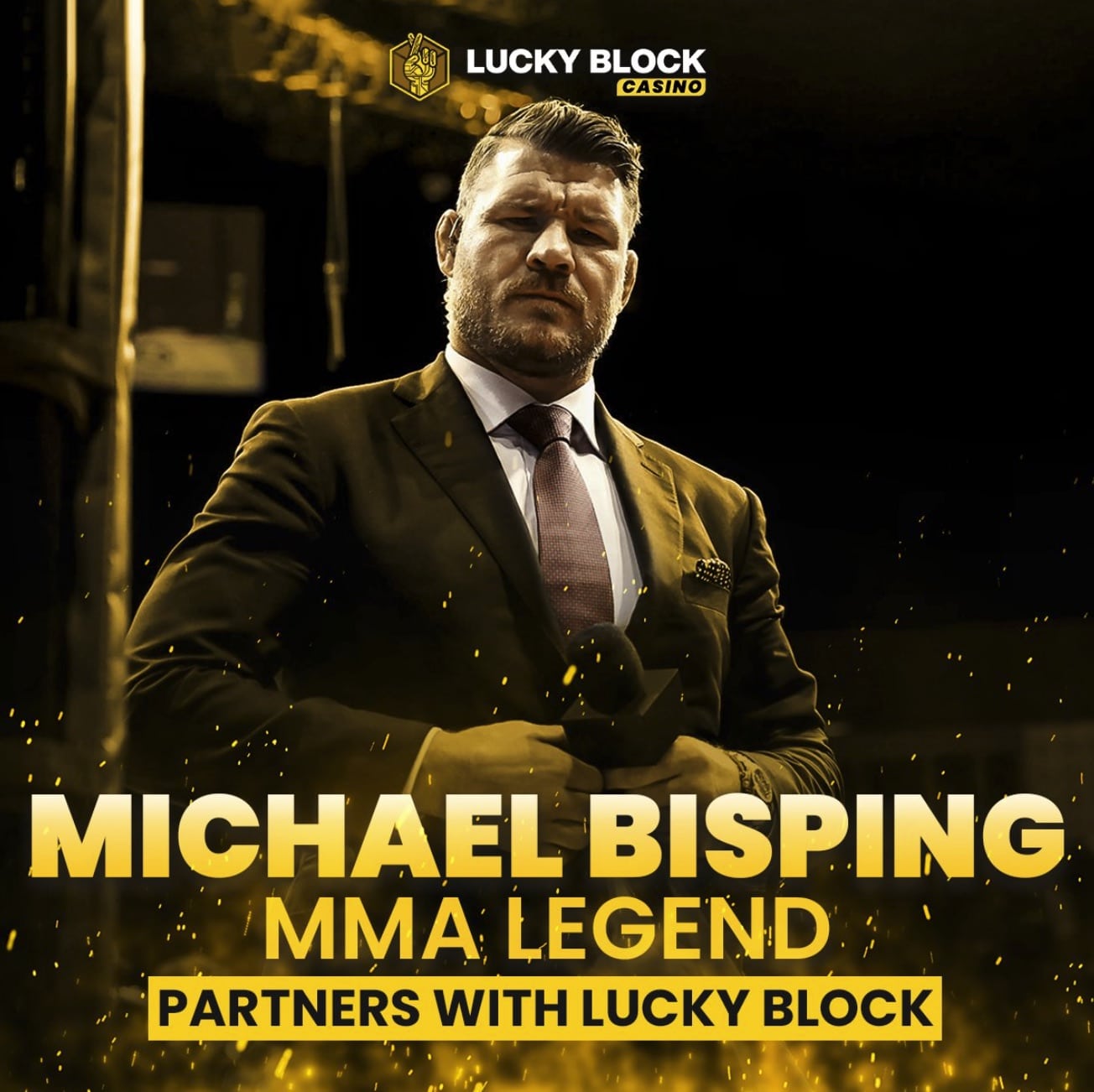 Das weltweit führende VIP-Krypto-Casino Lucky Block sichert sich einen Sponsoring-Vertrag mit Michael Bisping